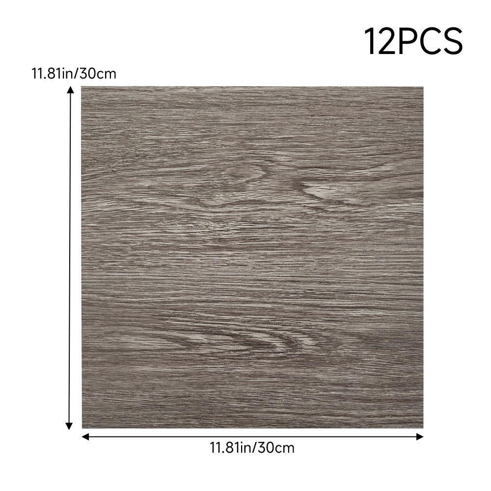 12Pcs Vinyl Floor Tiles Self Adhesive